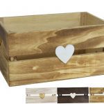 CAIXA MADEIRA CORACAO 26X16X13CM