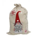 SACO DECORADO GNOMO 50X75 CM
