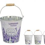 VASO C/ASA LAVANDA ZINCO 14X14CM SORTIDOS