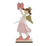 ANJO COM PRESENTE DECORADO 10X4X23 CM