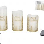 CONJ. 3 VELAS 1 LED COMANDO A DISTANCIA