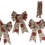 LAÇO POINSETIA X3 DEC. 15X24CM