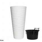 VASO PLASTICO C/SUPORTE DIA.30X57ALT. CM