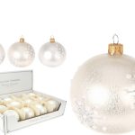 XMAS BOLA SNOWFLAKE 8CM