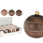 XMAS BOLA ACUCAR/GLITTER 8CM