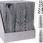 CX. C/3 FOLHAS GLITTER 32CM COR:PRATA