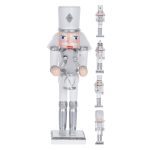 QUEBRA-NOZES MADEIRA 18CM COR:PRATA