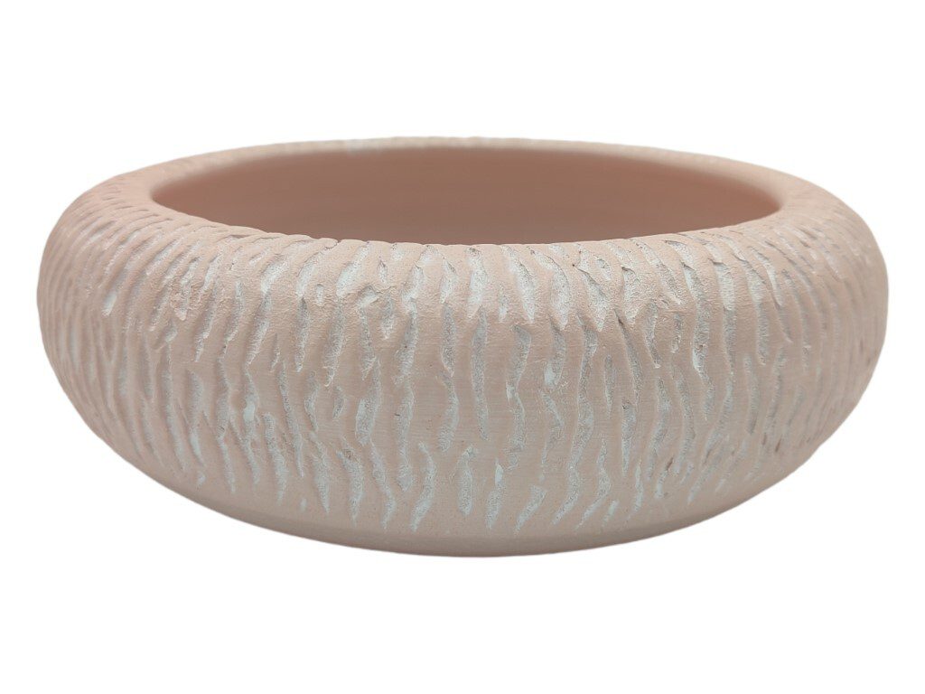 F19.000098.15 CERAMICA- FLOREIRA BAIXA GRANDE D.20X7.5ALT. COR:ROSA BEBE - Image 1