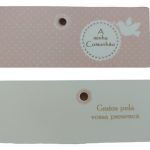 ETIQ. LEMBRANÇAS SACO C/50UNID "COMUNHAO" ALT. 2.5X6.5CM C.