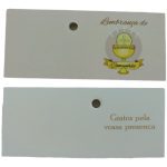 ETIQ. LEMBRANÇAS SACO C/50UNID "COMUNHAO" ALT. 2.5X6.5CM C.