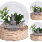 GLOBO VIDRO MINI JARDIM C/BUDA