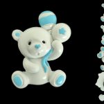 URSO MAGNETICO ALT. 6,3X5CM L. MOD. SORTIDOS AZUL