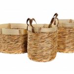 CESTA CONJ.3 BAMBU GRD-DIA.40X24CM ALT. NATURAL CASTANHO
