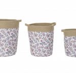 CONJ.3 CESTOS P/ROUPA NATURAL