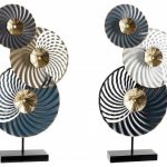 DECORACAO METAL 37X9,3X70,5CM ALT. DOURADO