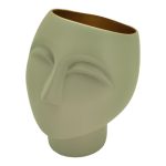 CERAMICA- BUSTO L.23X20ALT. CM COR: VERDE