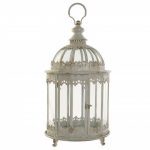 LANTERNA METAL VIDRO DIA.35X64CM ALT ENVELHECIDO