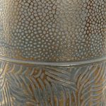 JARRO METAL DIA.23X72CM ALT. FOLHAS BICOLOR