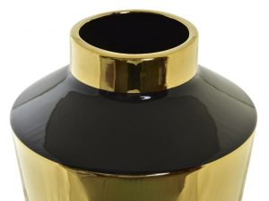 JARRAO PORCELANA DIA.19X40ALT. PRATO/OURO