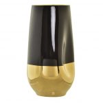 JARRAO PORCELANA 16X15X29ALT. CM PRETO/OURO