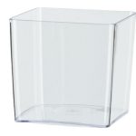 CUBO PLASTICO 13X13ALT. CM COR:TRANSPARENTE