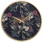 RELOGIO MDF 30X3,5X30 LEOPARDO