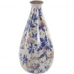 JARRAO CERAMICA FLORAL AZUL 13X13X26