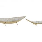 CONJ.2 CENTROS CANOA METAL C.35XL.22X12CM ALT.