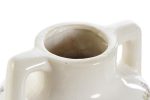 JARRO CERAMICA 17X17X22 FLORES BRANCO - Image 3
