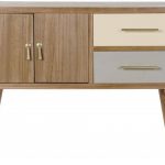 MOVEL TV PAULOWNIA+METAL 90X34X66,5 CINZENTO