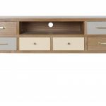 MOVEL TV MELAMINA METAL 140X40X67 CINZENTO