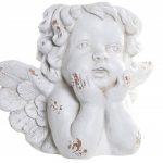 ANJO FLOREIRA FIBRA DE VIDRO C.44XL.22X35CM ALT. CINZA
