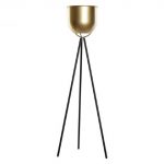 FLOREIRO METAL 26X26X92 DOURADO