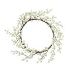 COROA BERRY 40CM COR: BRANCO