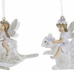 DECORAÇAO DE PENDURAR RESINA 9X5X9 FADA 2 MOD.