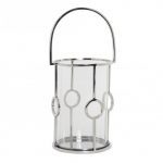 PORTTA-VELAS ALUMINIO DIA.21X26CM ALT. CROMADO