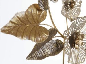 DECORACAO METAL 66X9X51,4 FOLHAS