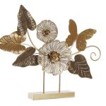 DECORACAO METAL 66X9X51,4 FOLHAS