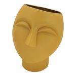 CERAMICA- BUSTO L.23X20ALT. CM COR: AMARELO