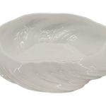 CERAMICA- TAÇA ESPIRAL DIA.35X9ALT. CM COR:BRANCO