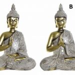 FIGURA RESINA 26X16X36 BUDA ENVELHECIDO 2 MOD.