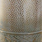 JARRO METAL DIA.23X60CM ALT. FOLHAS BICOLOR