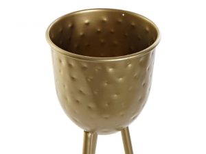 FLOREIRO METAL 20X18.5X43.5 DOURADO