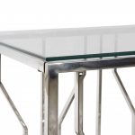 MESA AÇO+VIDRO 120X60X46 PRATEADO