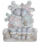 CASA RATOS RESINA 9,5X6X11 COR:ROSA