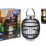 FAROL SOLAR MADEIRA 44CM. PRETO
