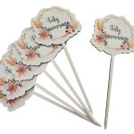 ESPETO PACK/6 18CM ALT. FELIZ ANIVERSARIO