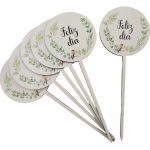 ESPETO PACK/6 18CM ALT. FELIZ DIA