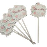 ESPETO PACK/6 22CM ALT. FELICIDADES