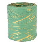 RAFIA ROLO 1.5CMX200MTS MULTICOLOR VERDE/OURO